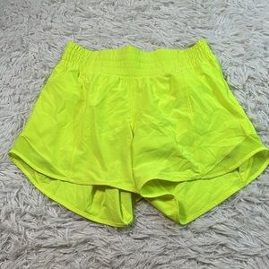 Lululemon Hotty Hot High-Rise Short 4" Highlight Yellow